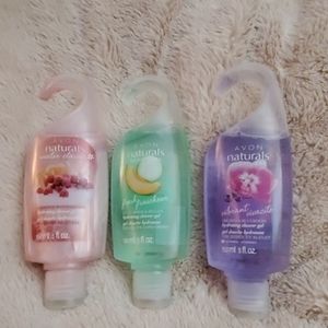 3 Avon Naturals Shower Gel